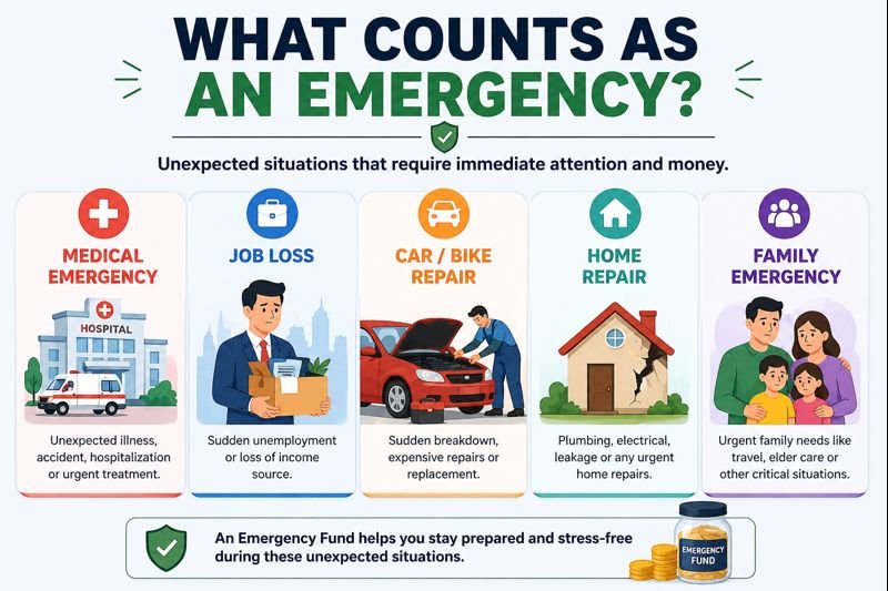 What counts as an emergency examples for emergency fund